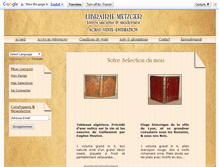 Tablet Screenshot of librairiemetzger.com